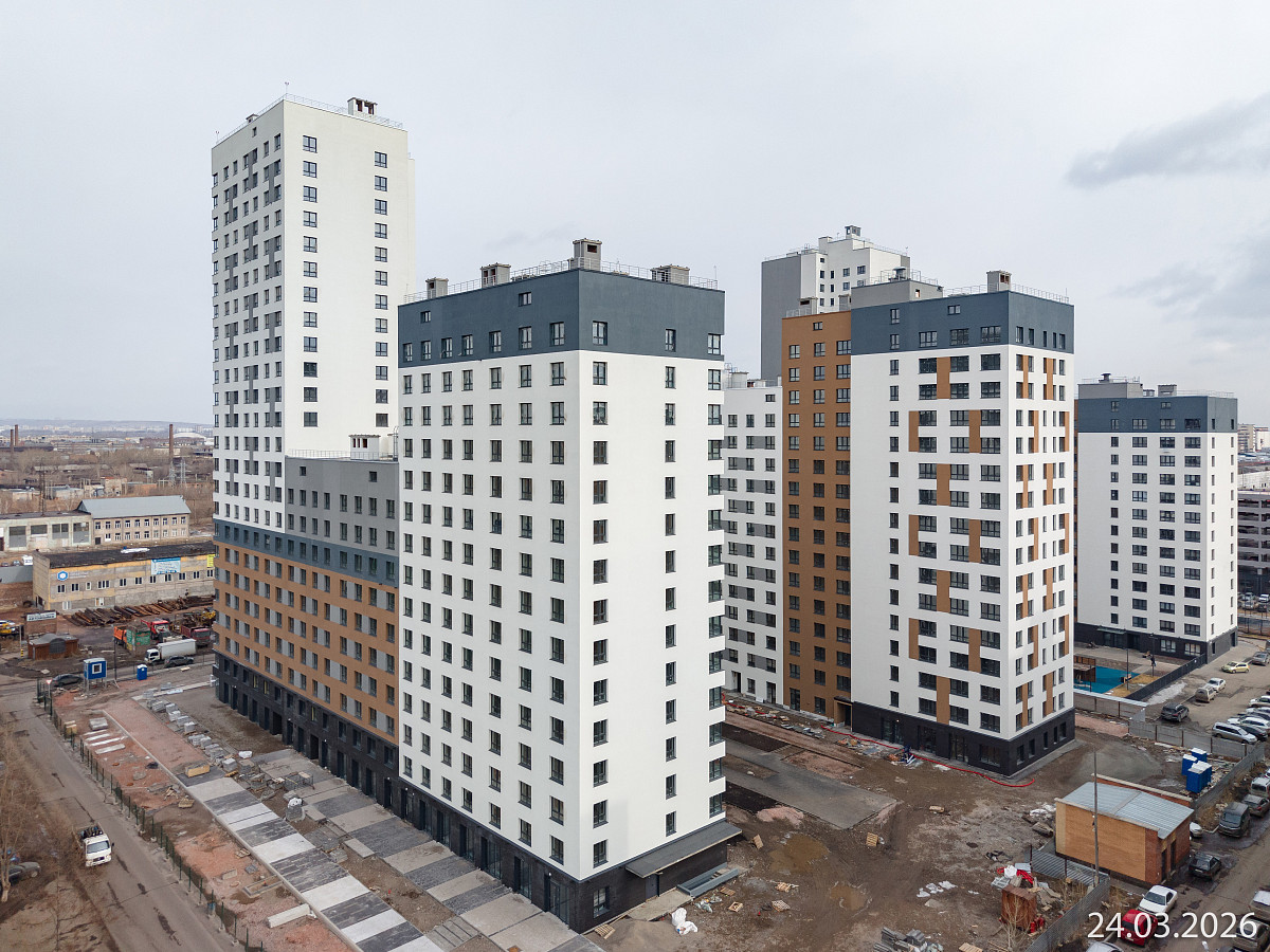 Ход строительства прогресс-кварталов «Перемены» — март 2026