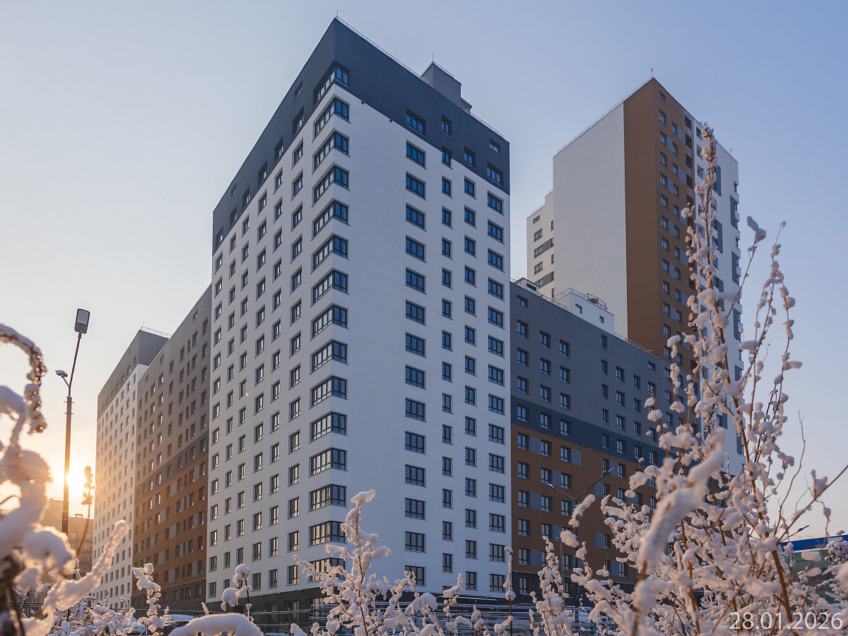 Ход строительства прогресс-кварталов «Перемены» — январь 2026