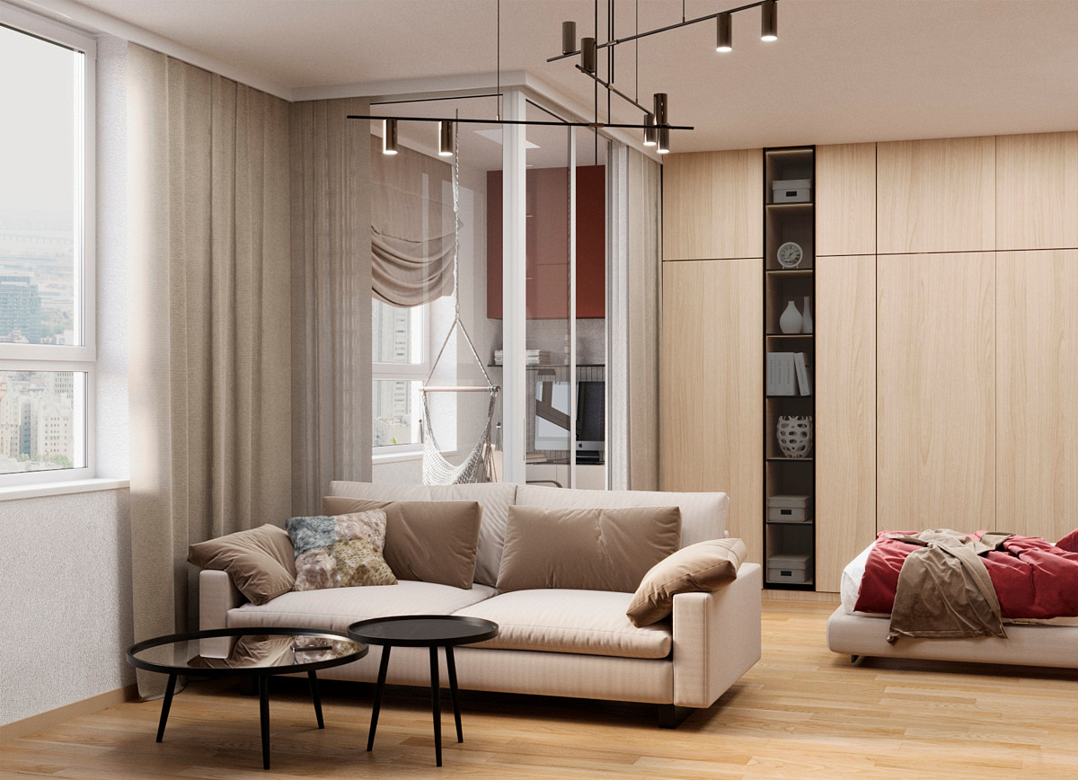 Маленькая квартира — большой уют: как обустроить студию без лишних вещей