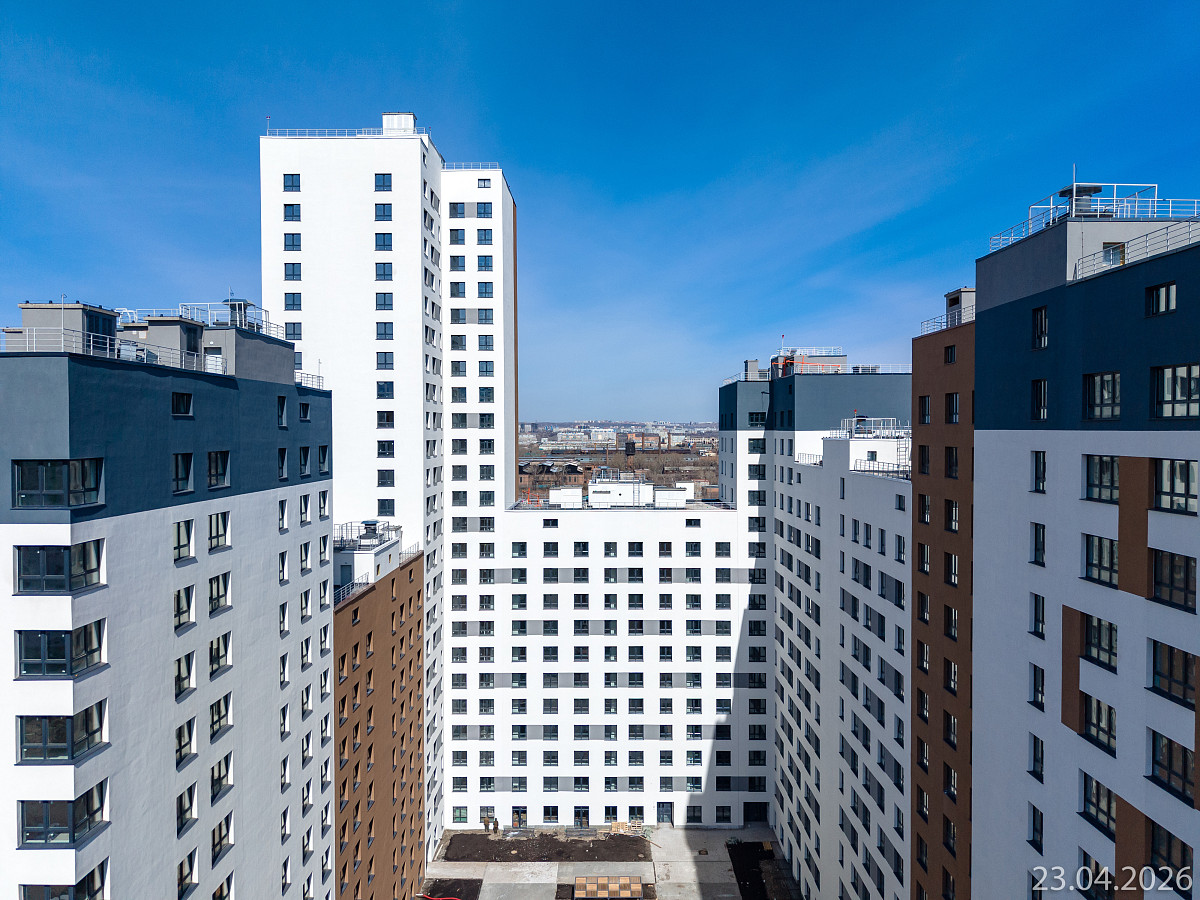 Ход строительства прогресс-кварталов «Перемены» — апрель 2026