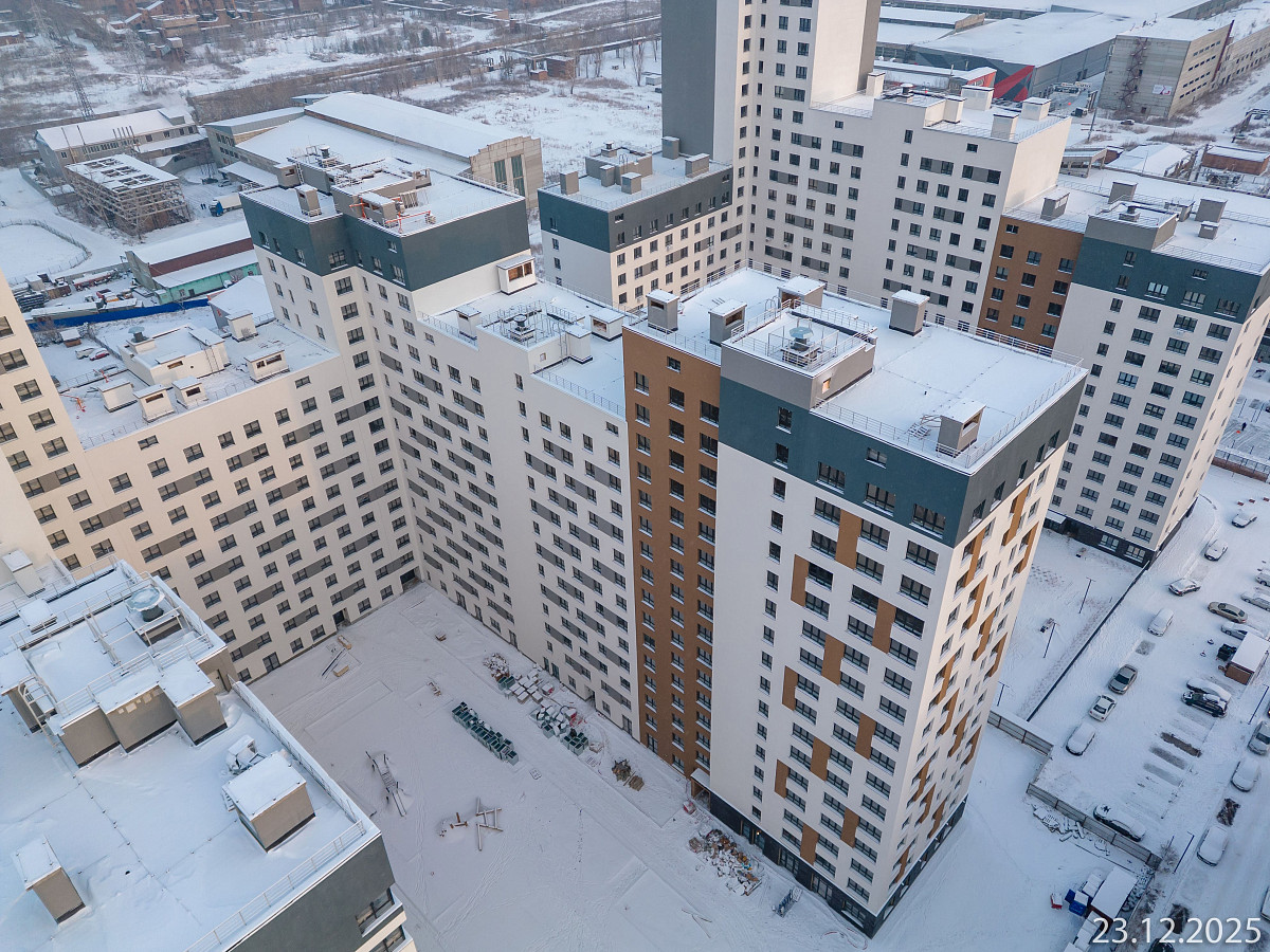 Ход строительства прогресс-кварталов «Перемены» — декабрь 2025