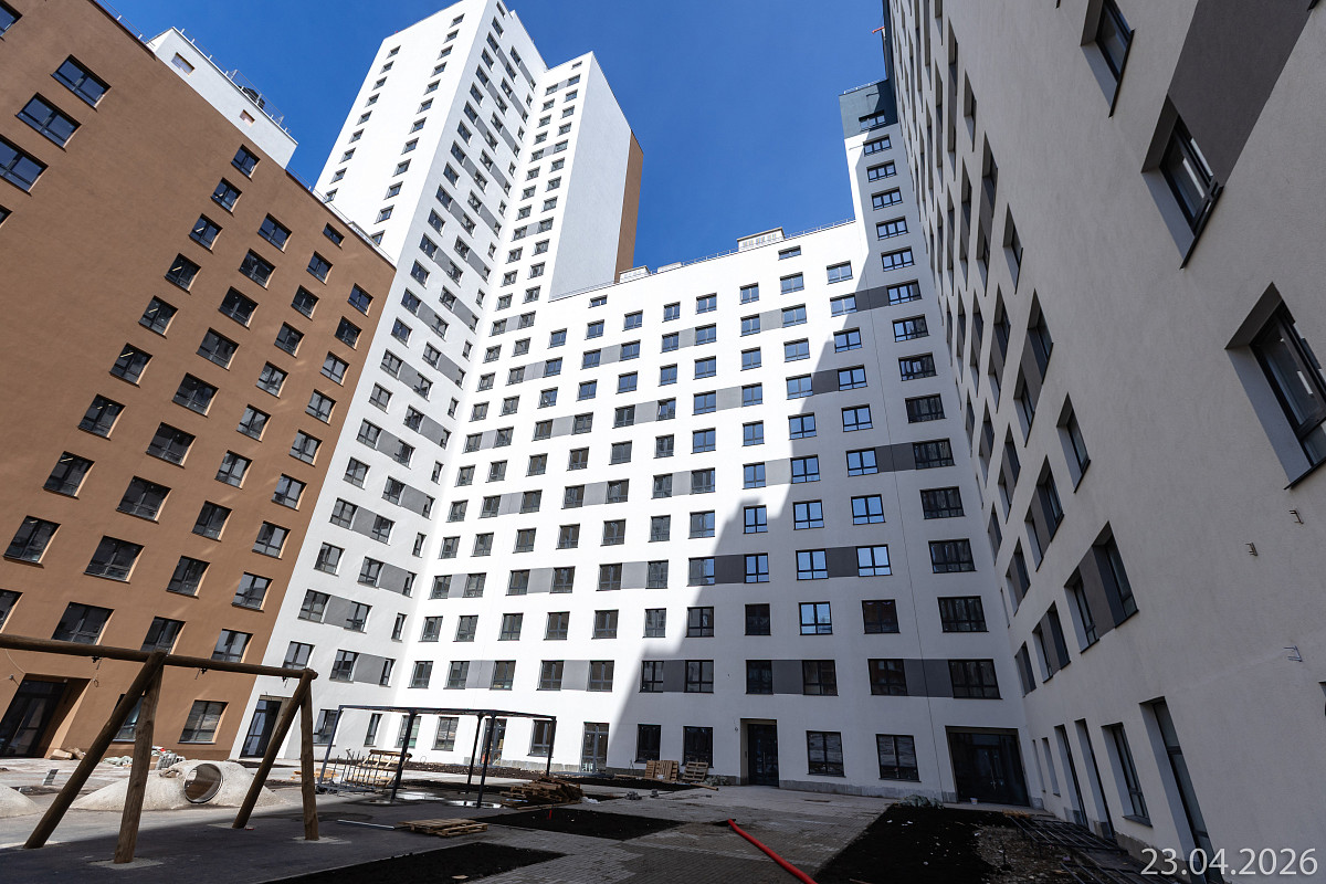 Ход строительства прогресс-кварталов «Перемены» — апрель 2026