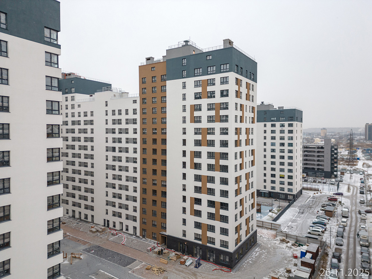 Ход строительства прогресс-кварталов «Перемены» — ноябрь 2025