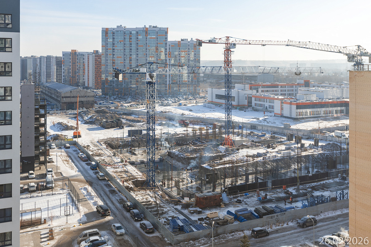 Ход строительства прогресс-кварталов «Перемены» — февраль 2026